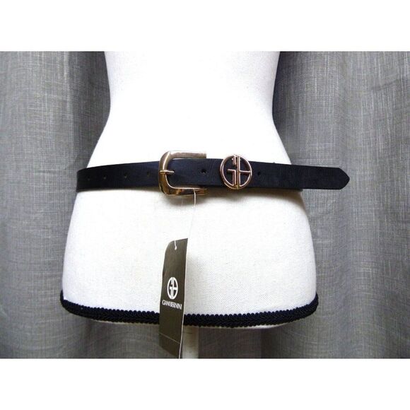 Giani Bernini Logo Keeper Belt, 1” wide, Faux-leather, Black - Picture 7 of 7